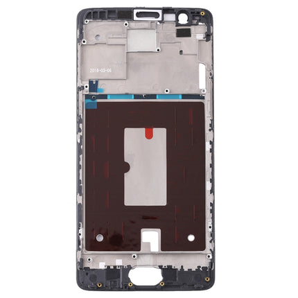 Front Housing LCD Frame Bezel Plate for OnePlus 3 / 3T / A3003 / A3000 / A3100(Black)-garmade.com