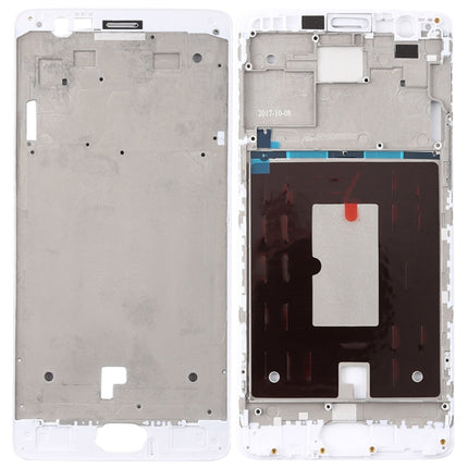 Front Housing LCD Frame Bezel Plate for OnePlus 3 / 3T / A3003 / A3000 / A3100(White)-garmade.com