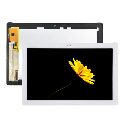LCD Screen and Digitizer Full Assembly for Asus ZenPad 10 Z300M / P021 (Yellow Flex Cable Version) (White)-garmade.com