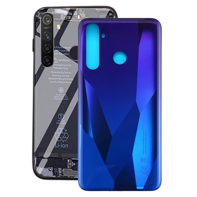 Battery Back Cover for OPPO Realme 5 Pro / Realme Q(Blue)-garmade.com