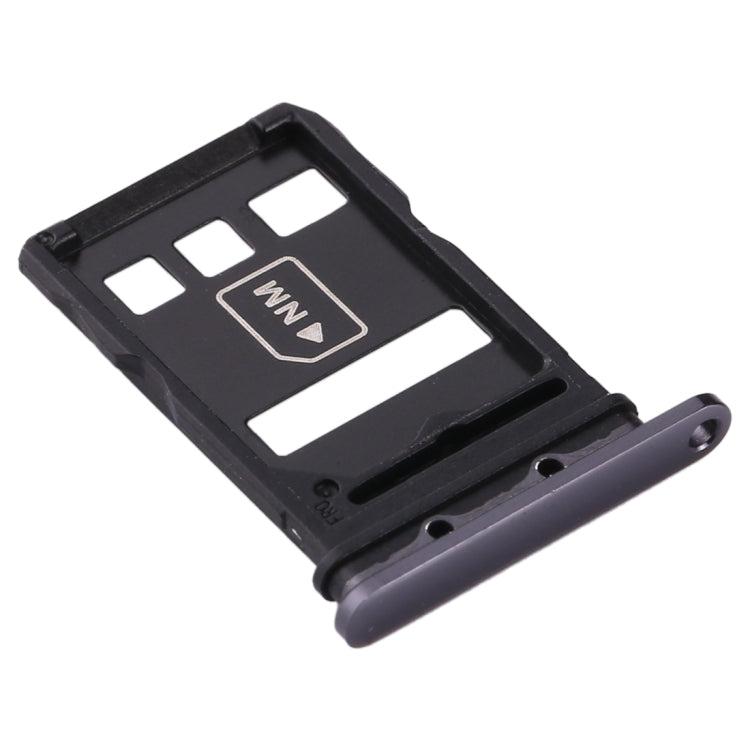 SIM Card Tray + NM Card Tray for Huawei P40 Black-garmade.com