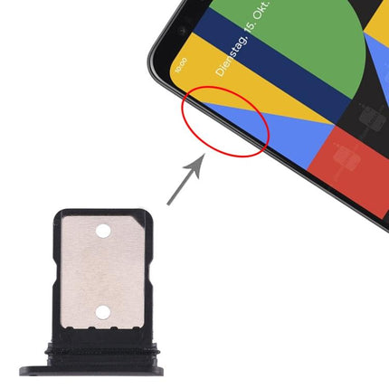 SIM Card Tray for Google Pixel 4 / Pixel 4XL (Black)-garmade.com