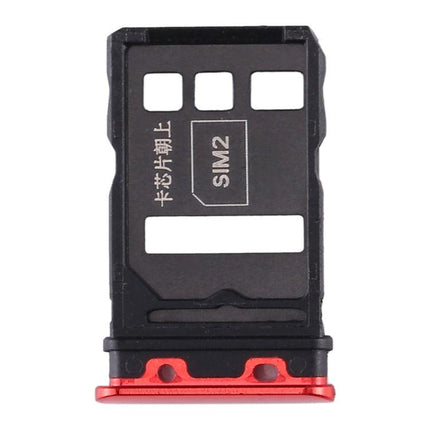 SIM Card Tray + SIM Card Tray for Huawei Nova 6 / Honor V30 Pro / Honor V30 (Red)-garmade.com