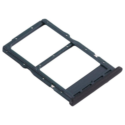 SIM Card Tray + NM Card Tray for Huawei Nova 6 SE Black-garmade.com