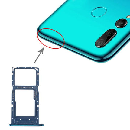 SIM Card Tray + SIM Card Tray / Micro SD Card Tray for Huawei Enjoy 9s (Blue)-garmade.com