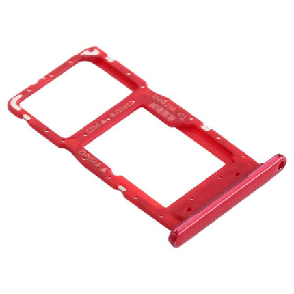 SIM Card Tray + SIM Card Tray / Micro SD Card Tray for Huawei Enjoy 9s (Red)-garmade.com