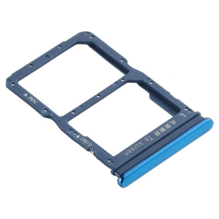 SIM Card Tray + NM Card Tray for Huawei Honor 20 Lite Blue-garmade.com