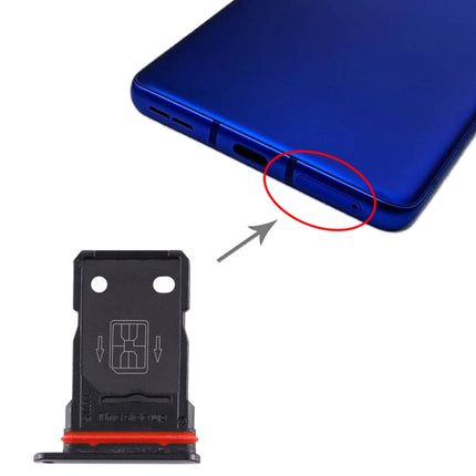 SIM Card Tray + SIM Card Tray for OnePlus 8 Pro (Black)-garmade.com