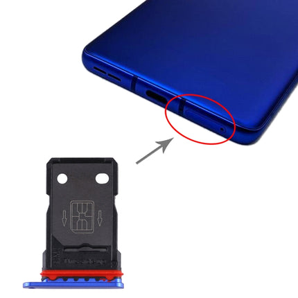 SIM Card Tray + SIM Card Tray for OnePlus 8 Pro (Blue)-garmade.com