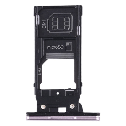 SIM Card Tray + SIM Card Tray + Micro SD Card Tray for Sony Xperia XZ2 (Pink)-garmade.com
