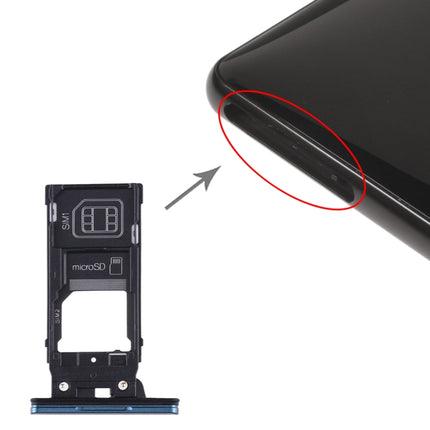 SIM Card Tray + SIM Card Tray + Micro SD Card Tray for Sony Xperia XZ2 (Green)-garmade.com