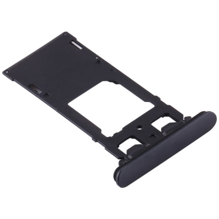 SIM Card Tray + SIM Card Tray + Micro SD Card Tray for Sony Xperia XZ2 Compact (Black)-garmade.com