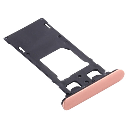 SIM Card Tray + SIM Card Tray + Micro SD Card Tray for Sony Xperia XZ2 Compact (Brown)-garmade.com