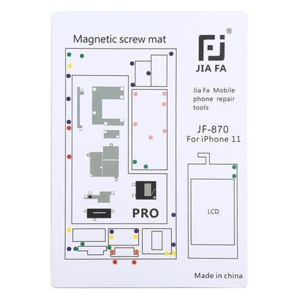 JIAFA JF-870 Magnetic Pad Screw Board for iPhone 11 Pro-garmade.com