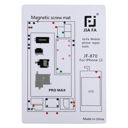 JIAFA JF-870 Magnetic Pad Screw Board for iPhone 11 Pro Max-garmade.com
