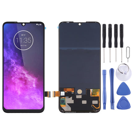 LCD Screen and Digitizer Full Assembly for Motorola One Zoom (Black)-garmade.com