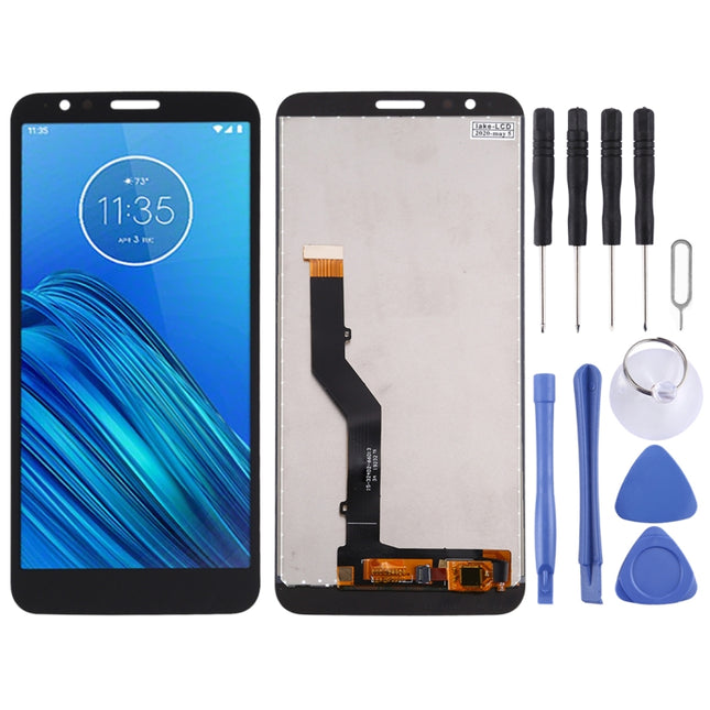 LCD Screen and Digitizer Full Assembly for Motorola Moto E6 (Black)-garmade.com