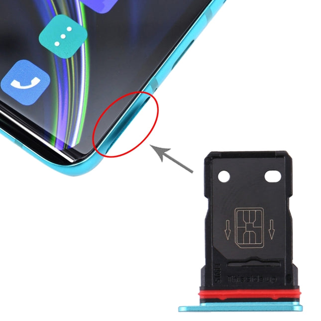 Replacement SIM Card Tray + SIM Card Tray for OnePlus 8 (Green)-garmade.com