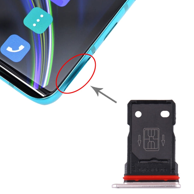 Replacement SIM Card Tray for OnePlus 8 (Silver)-garmade.com