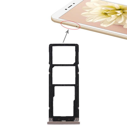 Dual SIM Card Tray & Micro SD Card Tray for Xiaomi Redmi Note 5A Gold-garmade.com