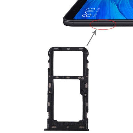 Dual SIM Card Tray & Micro SD Card Tray for Xiaomi Redmi 5 Black-garmade.com
