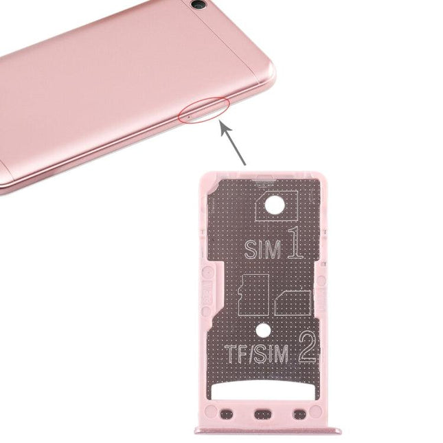 Dual SIM Card Tray & Micro SD Card Tray for Xiaomi Redmi 5A Rose Gold-garmade.com