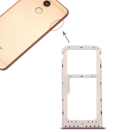 SIM Card Tray + SIM Card Tray / Micro SD Card Tray for Huawei Honor V9 Play (Gold)-garmade.com