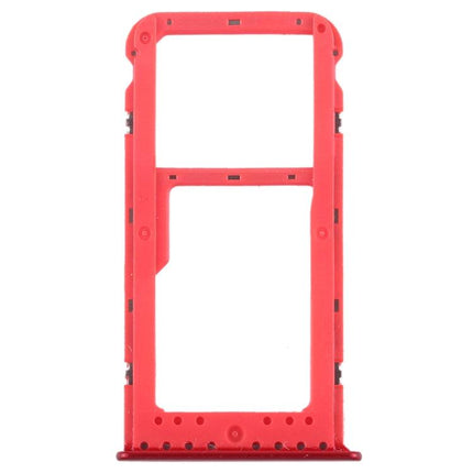 SIM Card Tray + SIM Card Tray / Micro SD Card Tray for Huawei Honor V9 Play (Red)-garmade.com