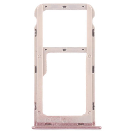 SIM Card Tray + SIM Card Tray / Micro SD Card Tray for Huawei Honor 6A (Pink)-garmade.com