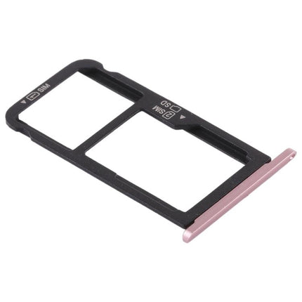 SIM Card Tray + SIM Card Tray / Micro SD Card Tray for Huawei Enjoy 6s (Pink)-garmade.com