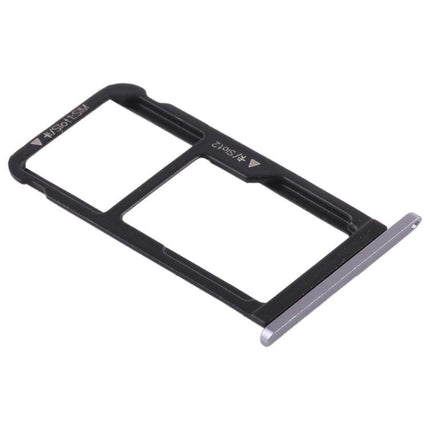 SIM Card Tray + SIM Card Tray / Micro SD Card Tray for Huawei Enjoy 6s (Grey)-garmade.com