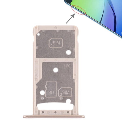Dual SIM Card Tray / Micro SD Card Tray for Huawei Enjoy 6 / AL10 Gold-garmade.com