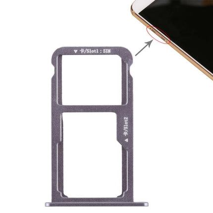 Dual SIM Card Tray / Micro SD Card for Huawei G9 Plus (Grey)-garmade.com