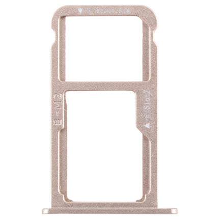 Dual SIM Card Tray / Micro SD Card for Huawei G9 Plus (Gold)-garmade.com
