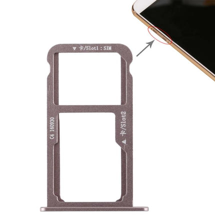 Dual SIM Card Tray / Micro SD Card for Huawei G9 Plus (Mocha Gold)-garmade.com