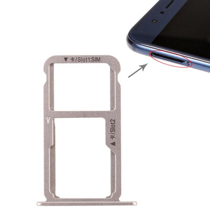 Dual SIM Card Tray / Micro SD Card for Huawei Honor 8 (Gold)-garmade.com