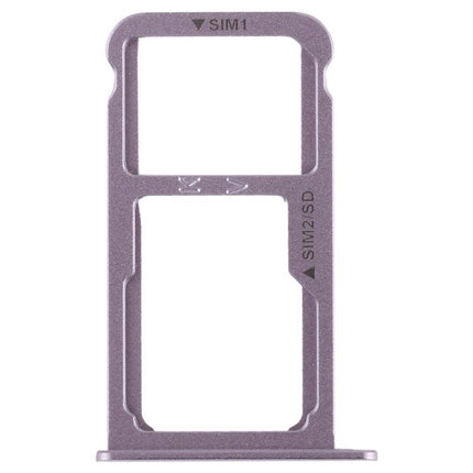 Dual SIM Card Tray / Micro SD Card for Huawei P9 Plus(Grey)-garmade.com