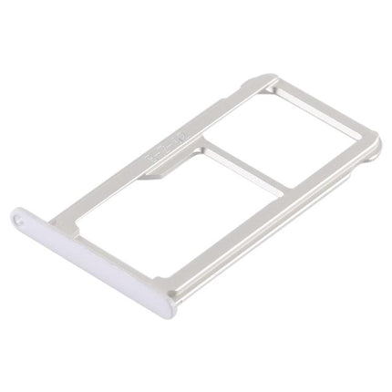 Dual SIM Card Tray / Micro SD Card for Huawei P9 Plus(White)-garmade.com