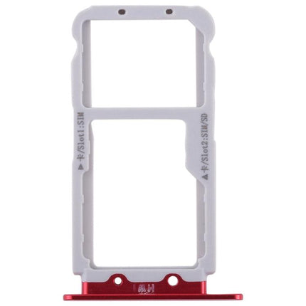 Dual SIM Card Tray / Micro SD Card Tray for Huawei Nova 2s Red-garmade.com