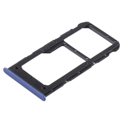 Dual SIM Card Tray / Micro SD Card for Huawei P smart (Enjoy 7S) (Blue)-garmade.com