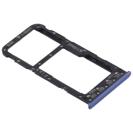 Dual SIM Card Tray / Micro SD Card for Huawei P smart (Enjoy 7S) (Blue)-garmade.com