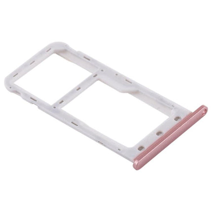 Dual SIM Card Tray / Micro SD Card for Huawei Enjoy 7 (Pink)-garmade.com