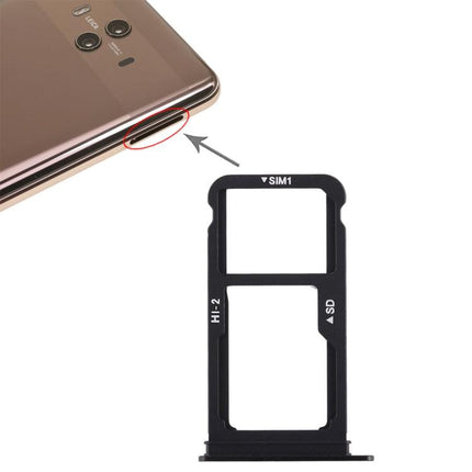 Dual SIM Card Tray / Micro SD Card for Huawei Mate 10 (Black)-garmade.com