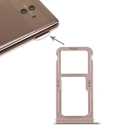 Dual SIM Card Tray / Micro SD Card for Huawei Mate 10 (Gold)-garmade.com