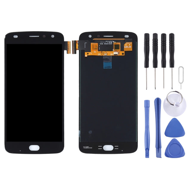 LCD Screen and Digitizer Full Assembly for Motorola Moto Z2 Play(Black)-garmade.com