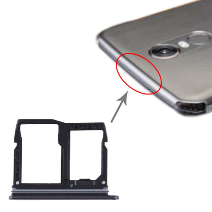 Nano SIM Card Tray + Micro SD Card Tray for LG Stylo 5 / Q720 LM-Q720MS LM-Q720TSW Q720CS (Black)-garmade.com