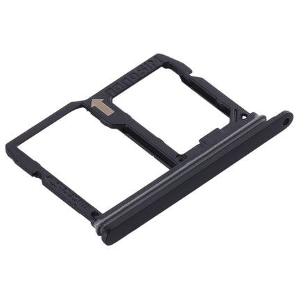 Nano SIM Card Tray + Micro SD Card Tray for LG Stylo 4 / Q Stylus Q710 / LM-Q710CS / LM-Q710MS / LM-Q710ULS / LM-Q710ULM / LM-Q710TS / LM-Q710WA (Black)-garmade.com