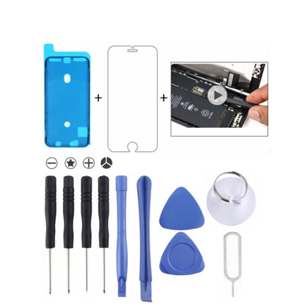 12 in 1 Repair Kits & Gifts (4 x Screwdriver + 2 x Teardown Rods + 2 x Triangle on Thick Slices + 1 x Eject Pin + 1 x Chuck + 1 x Waterproof Sticker + 1 x Tempered Glass)-garmade.com