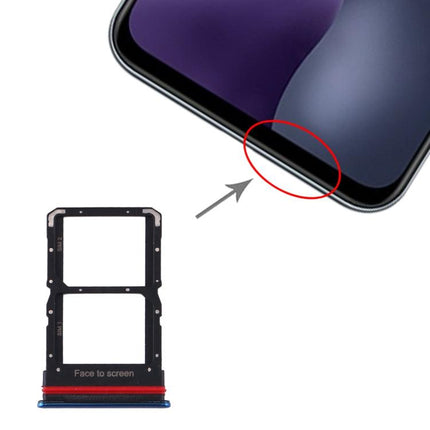 SIM Card Tray + SIM Card Tray for Xiaomi Mi 10 Lite 5G Blue-garmade.com