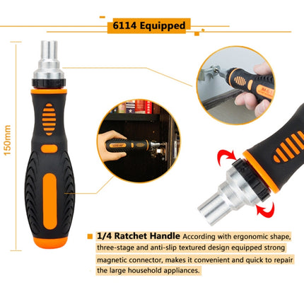 JAKEMY JM-6113 73 in 1 Household Hardware Screwdriver Repair Tool Set-garmade.com